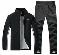 SaneShoppe - Men's Sportswear Autumn 2 Piece Sets Sports Suit men Jacket+Pant Sweatsuit Male Jogging basketball TrainingTracksuit clothing