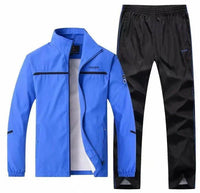 SaneShoppe - Men's Sportswear Autumn 2 Piece Sets Sports Suit men Jacket+Pant Sweatsuit Male Jogging basketball TrainingTracksuit clothing