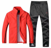 SaneShoppe - Men's Sportswear Autumn 2 Piece Sets Sports Suit men Jacket+Pant Sweatsuit Male Jogging basketball TrainingTracksuit clothing