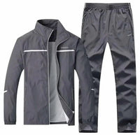 SaneShoppe - Men's Sportswear Autumn 2 Piece Sets Sports Suit men Jacket+Pant Sweatsuit Male Jogging basketball TrainingTracksuit clothing