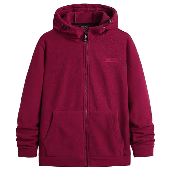 SaneShoppe - Men's Tactical Military Hooded Fleece Jacket - Winter Fall Softshell Zip - Up Coat