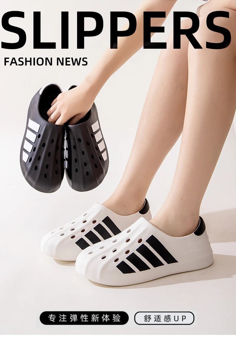 SaneShoppe - Men's Women's Slippers Summer Breathable Sandals Non Slip Outdoor Couples Shoes EVA Home Orginal Thick Shoes Fashion Beach Soft