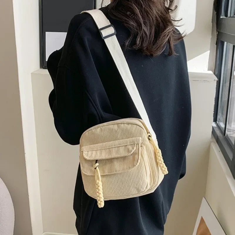 SaneShoppe - Mini Backpack Square Bag Korean Version Fashionable Sweet Shoulder Bag Female's Schoolbag Stylish Simple Crossbody Bag Casual