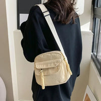 SaneShoppe - Mini Backpack Square Bag Korean Version Fashionable Sweet Shoulder Bag Female's Schoolbag Stylish Simple Crossbody Bag Casual