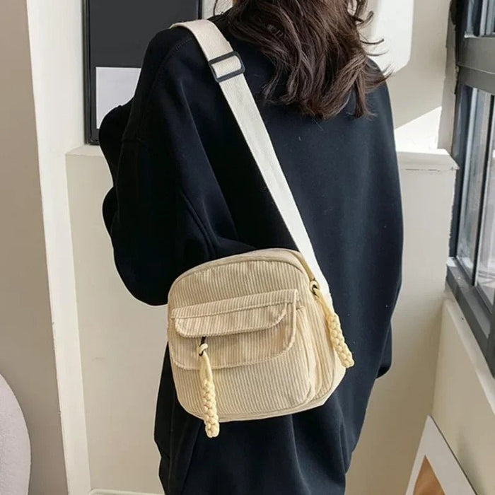 SaneShoppe - Mini Backpack Square Bag Korean Version Fashionable Sweet Shoulder Bag Female's Schoolbag Stylish Simple Crossbody Bag Casual