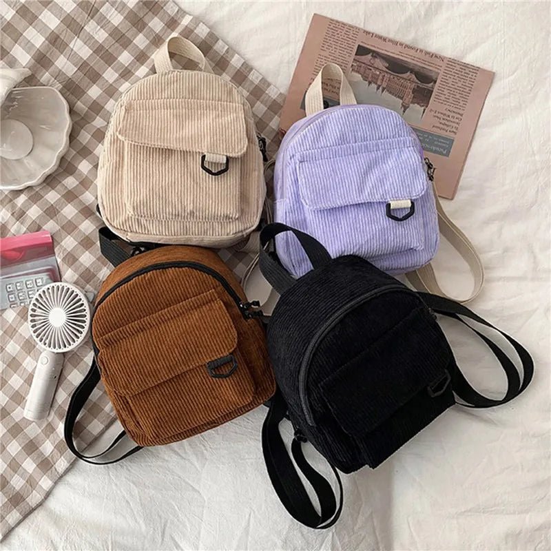 SaneShoppe - Mini Backpack Square Bag Korean Version Fashionable Sweet Shoulder Bag Female's Schoolbag Stylish Simple Crossbody Bag Casual