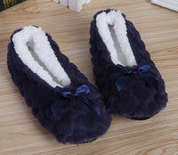 SaneShoppe - Mntrerm New Cute 2023 Indoor Home Slippers Warm Soft Plush Slippers Non - slip Indoor Fur Slippers Solid Color Cute Women Shoes