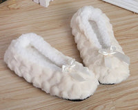 SaneShoppe - Mntrerm New Cute 2023 Indoor Home Slippers Warm Soft Plush Slippers Non - slip Indoor Fur Slippers Solid Color Cute Women Shoes