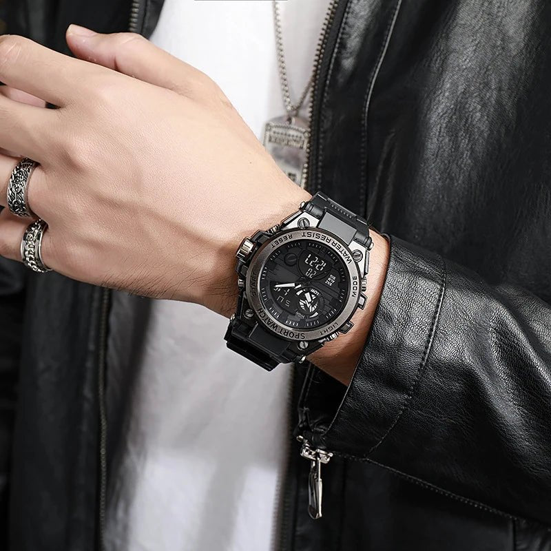 SaneShoppe-Trendy Multifunctional LED Electronic Watch for Outdoor Enthusiasts