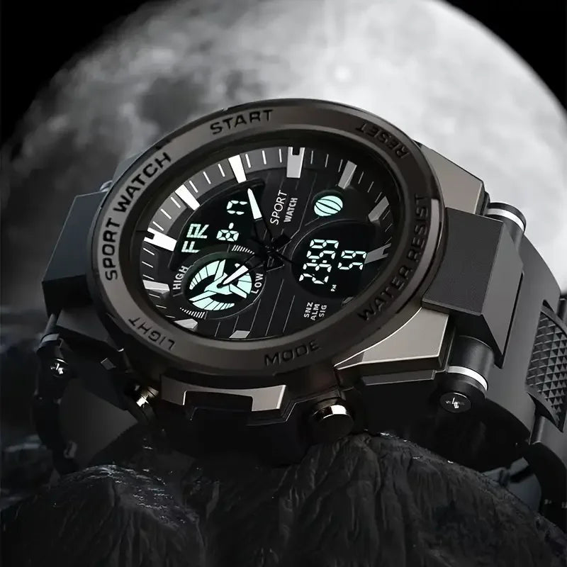 SaneShoppe-Trendy Multifunctional LED Electronic Watch for Outdoor Enthusiasts