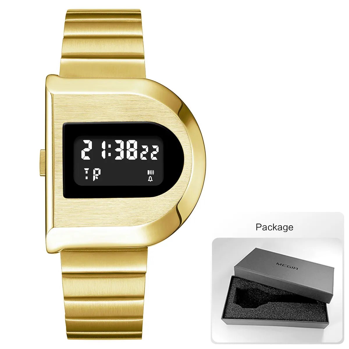 SaneShoppe - Multifunctional Sports Digital Watches Men with Alarm Week Stopwatch Countdown Backlight Unisex Couple Electronic Wristwatch
