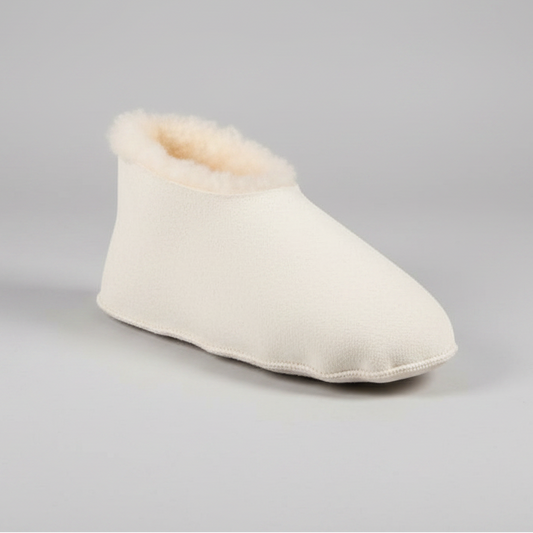 SaneShoppe-Sheepskin Indoor Slippers, Real Leather Barefoot Shoes for Men and Women