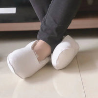 SaneShoppe-Sheepskin Indoor Slippers, Real Leather Barefoot Shoes for Men and Women
