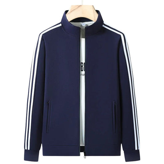 SaneShoppe-Men's Trendy Slim Fit Sportswear Set with Open Cardigan Sweatshirt - L-6XL Sizes