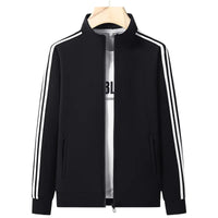 SaneShoppe-Men's Trendy Slim Fit Sportswear Set with Open Cardigan Sweatshirt - L-6XL Sizes