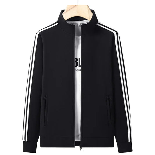 SaneShoppe-Men's Trendy Slim Fit Sportswear Set with Open Cardigan Sweatshirt - L-6XL Sizes