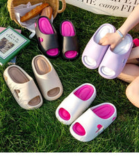 SaneShoppe - New arrival 6 cm platform EVA slipper women's light summer slides woman chunky home bath shoes girls garden clogs mute slippers