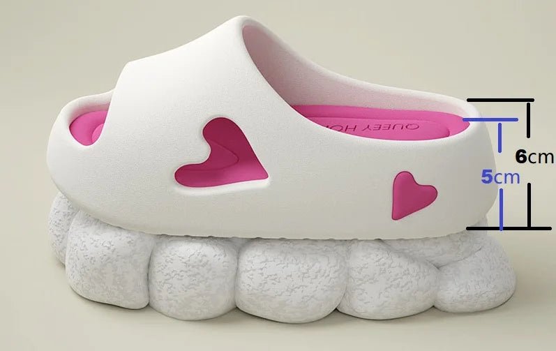 SaneShoppe - New arrival 6 cm platform EVA slipper women's light summer slides woman chunky home bath shoes girls garden clogs mute slippers