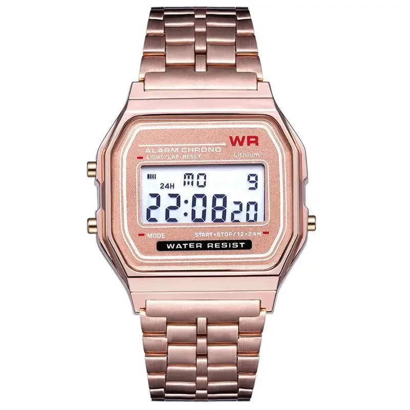 SaneShoppe-Gold Digital LED Watches Men Women Waterproof Sports Bracelet Clock Relogio