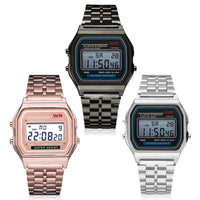 SaneShoppe-Gold Digital LED Watches Men Women Waterproof Sports Bracelet Clock Relogio