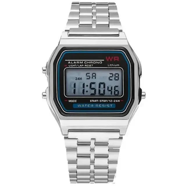 SaneShoppe-Gold Digital LED Watches Men Women Waterproof Sports Bracelet Clock Relogio