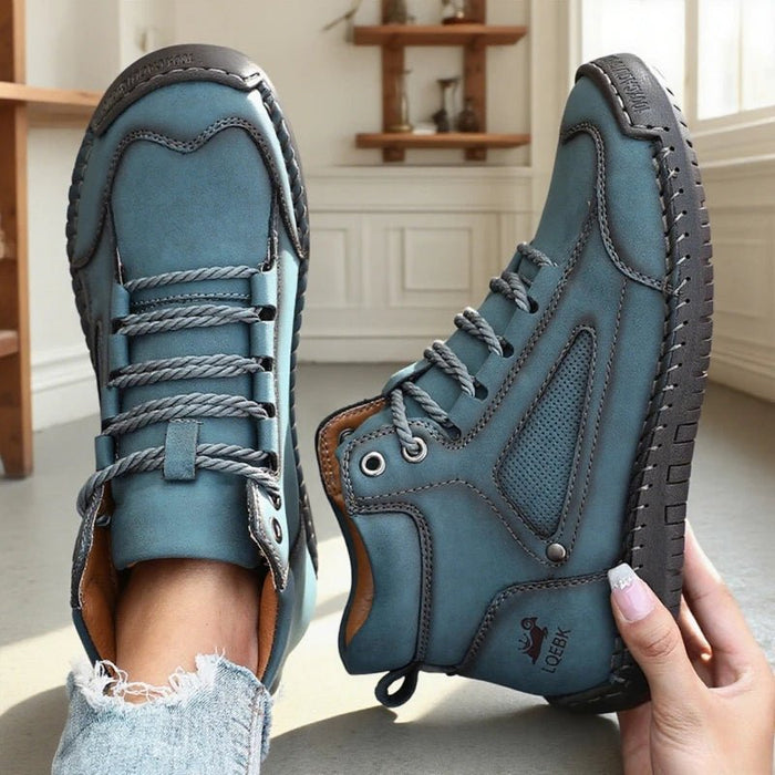 SaneShoppe - New Handmade Leather Women Shoes Casual Slip on Loafers Breathable Leather Shoes Flats Fashion Moccasins Tooling Shoes Plus Size