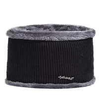 SaneShoppe - New Winter Men Hat Outdoor Ear Protection Warm Thick Bicycle Knitted Cap Scarf Windproof Visors Baseball Cap Male