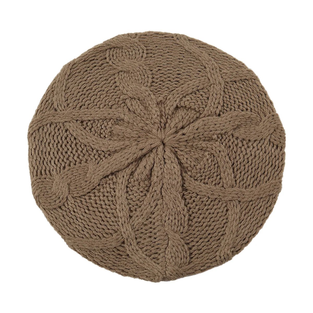 SaneShoppe - New Women's Plain Color Knit Beret Hat Ladies French Artist Beret Hats Spring Casual Thin Acrylic Berets for Women Beanie