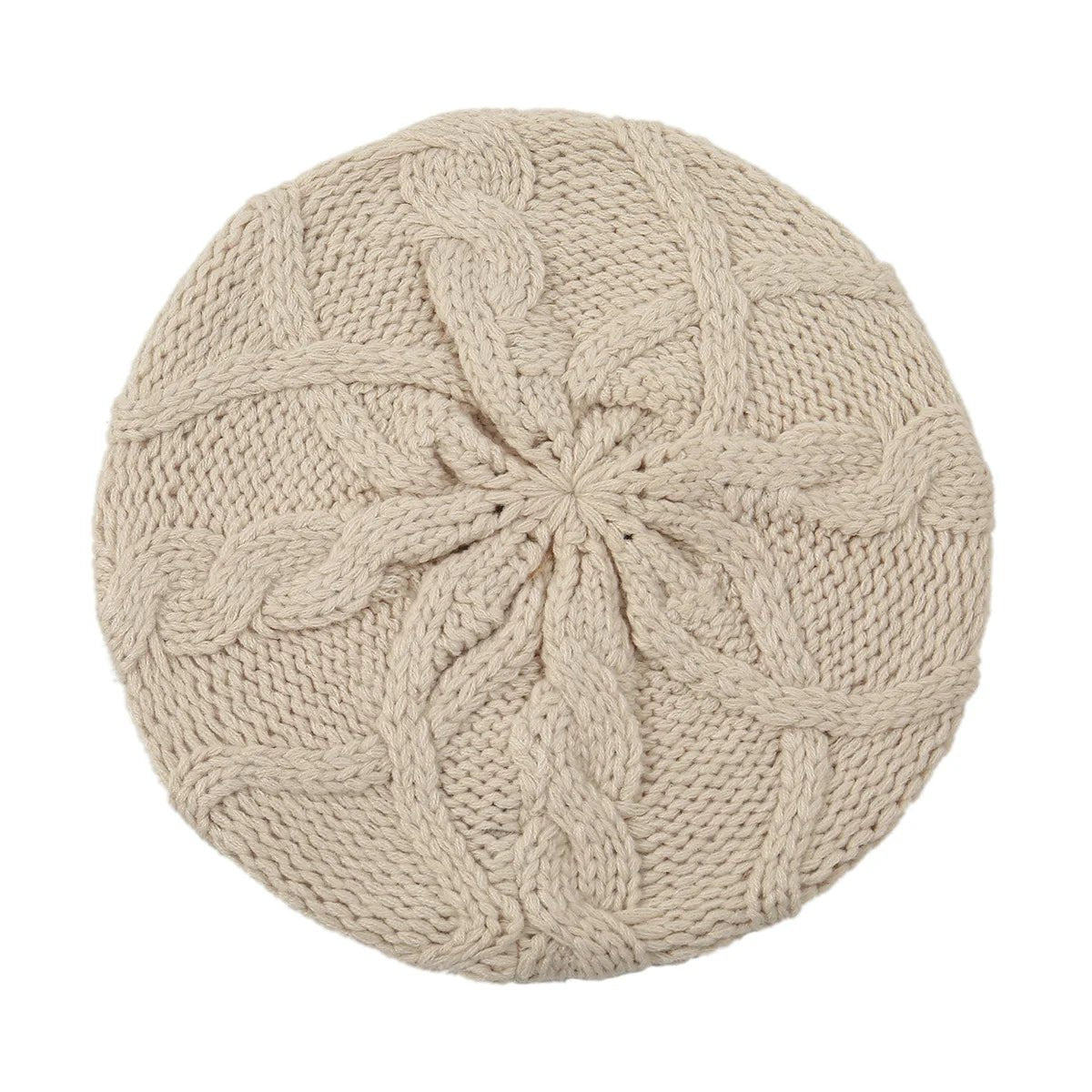 SaneShoppe - New Women's Plain Color Knit Beret Hat Ladies French Artist Beret Hats Spring Casual Thin Acrylic Berets for Women Beanie