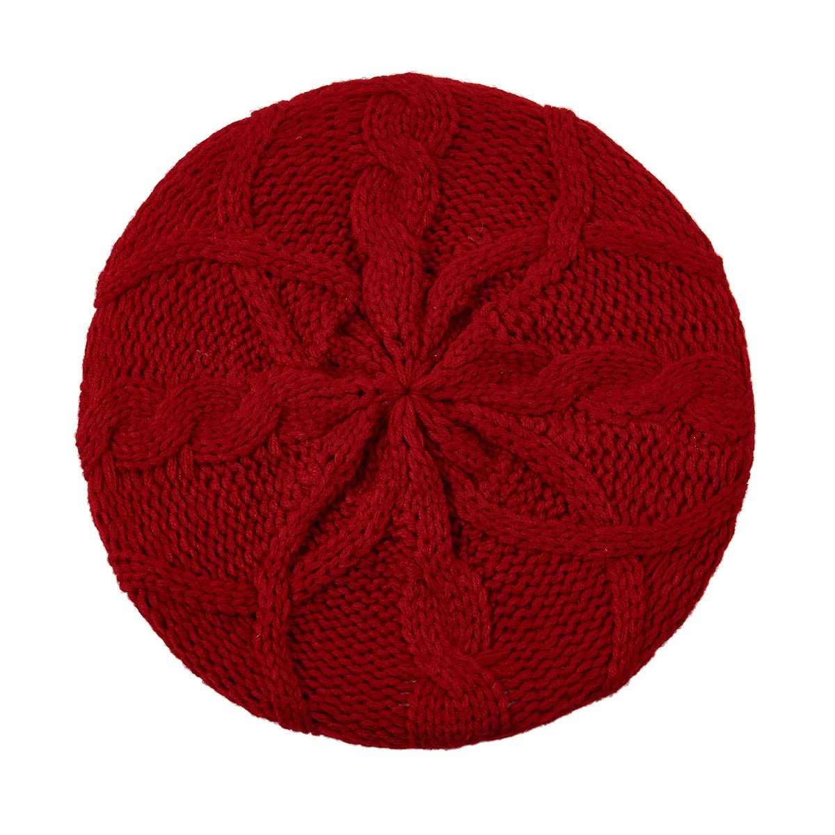 SaneShoppe - New Women's Plain Color Knit Beret Hat Ladies French Artist Beret Hats Spring Casual Thin Acrylic Berets for Women Beanie