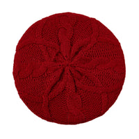 SaneShoppe - New Women's Plain Color Knit Beret Hat Ladies French Artist Beret Hats Spring Casual Thin Acrylic Berets for Women Beanie