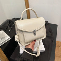 SaneShoppe - New Women's Unique Design Handbag - Lock Detail, 3 - Way Carry Handheld/Shoulder/Crossbody, Fashionable & Versatile Bags for Women