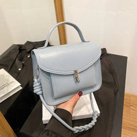 SaneShoppe - New Women's Unique Design Handbag - Lock Detail, 3 - Way Carry Handheld/Shoulder/Crossbody, Fashionable & Versatile Bags for Women