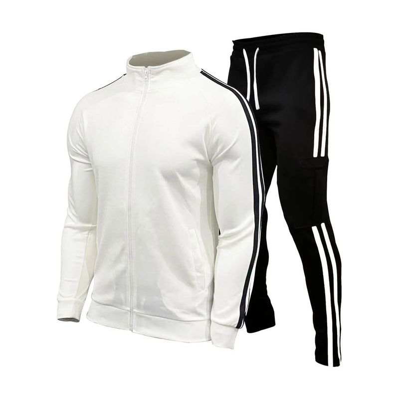 SaneShoppe - Official website new men's cardigan sportswear youth sportswear slim - fit running two - piece daily fashion men's wear