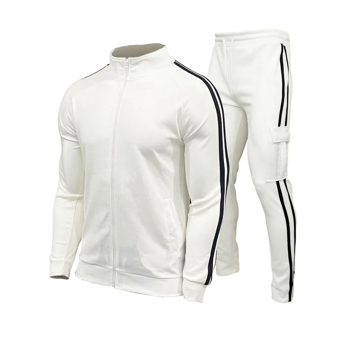 SaneShoppe - Official website new men's cardigan sportswear youth sportswear slim - fit running two - piece daily fashion men's wear