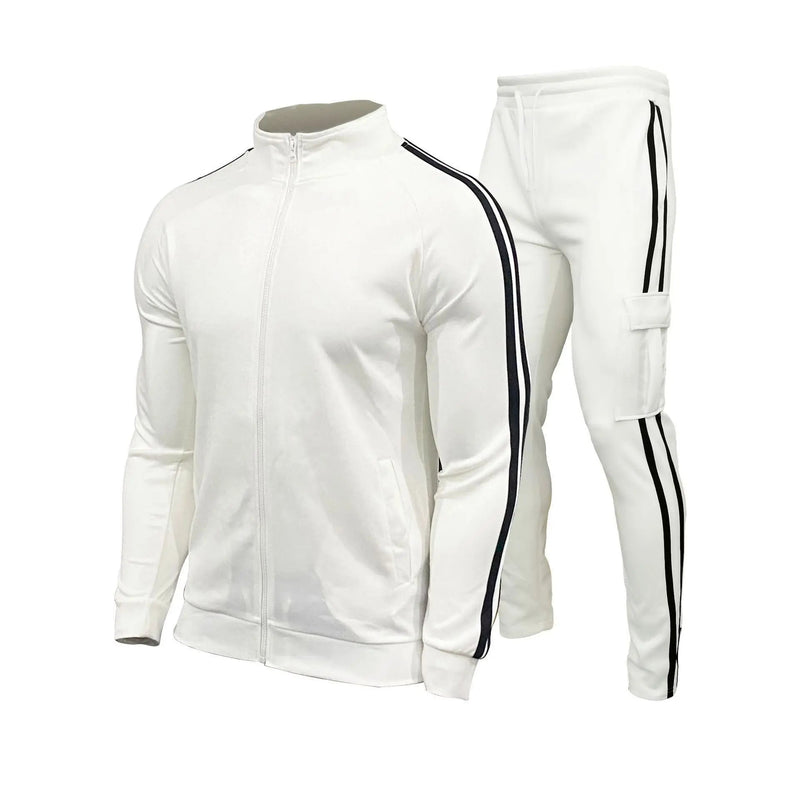 SaneShoppe - Official website new men's cardigan sportswear youth sportswear slim - fit running two - piece daily fashion men's wear