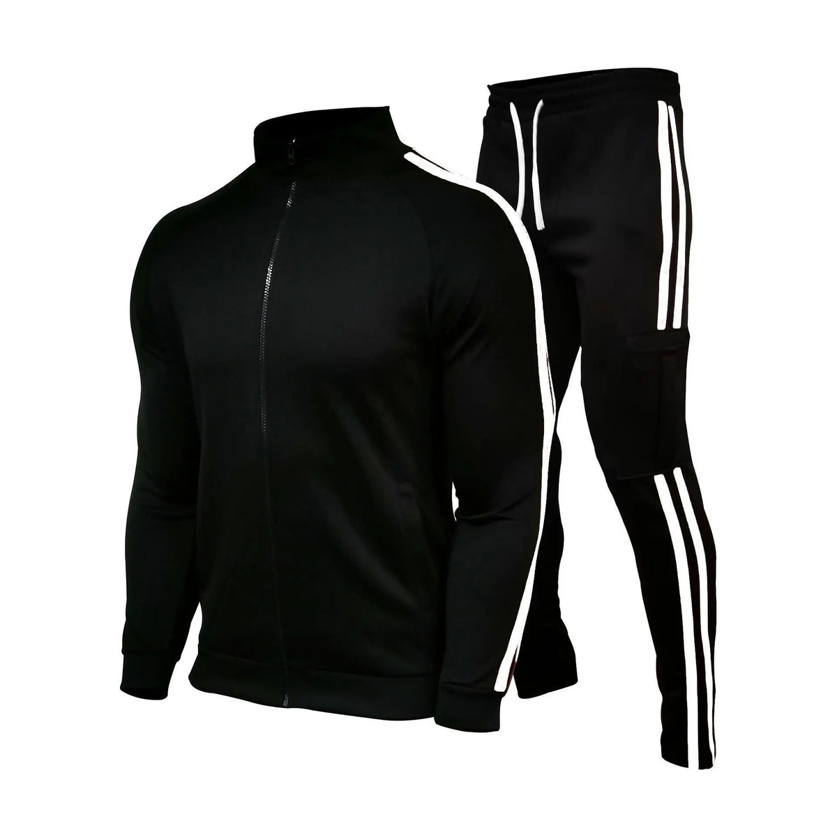 SaneShoppe - Official website new men's cardigan sportswear youth sportswear slim - fit running two - piece daily fashion men's wear
