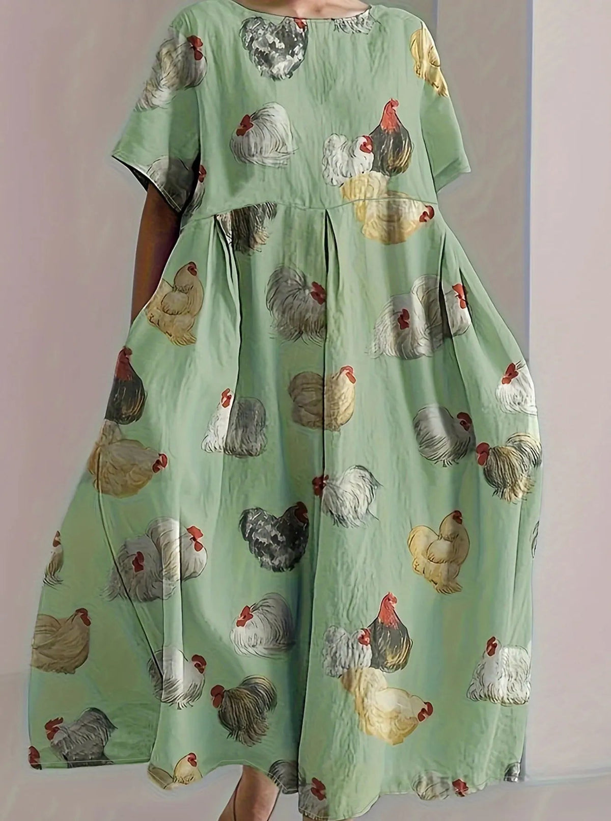 SaneShoppe - Olive drab Women's Oversized Woven Dress Casual Bohemian Maxi Summer A - Line Long Full Length Clothing Olive drab