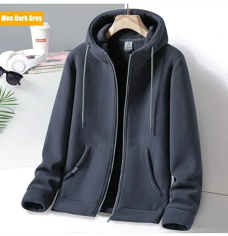 SaneShoppe - Outdoor Polar Fleece Hoodie Jacket for Men and Women