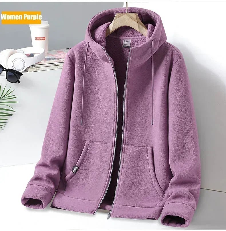 SaneShoppe - Outdoor Polar Fleece Hoodie Jacket for Men and Women
