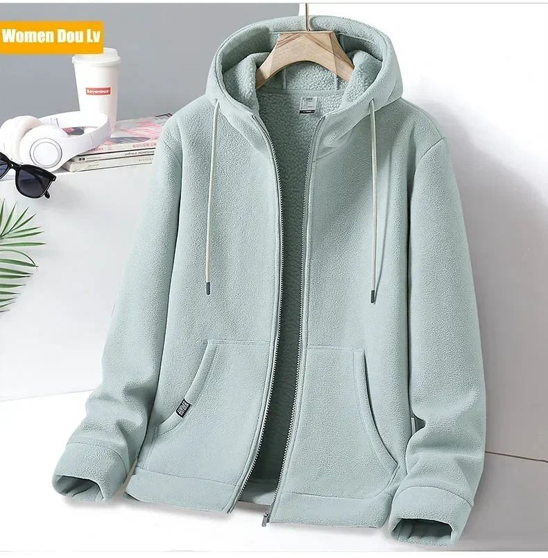 SaneShoppe - Outdoor Polar Fleece Hoodie Jacket for Men and Women