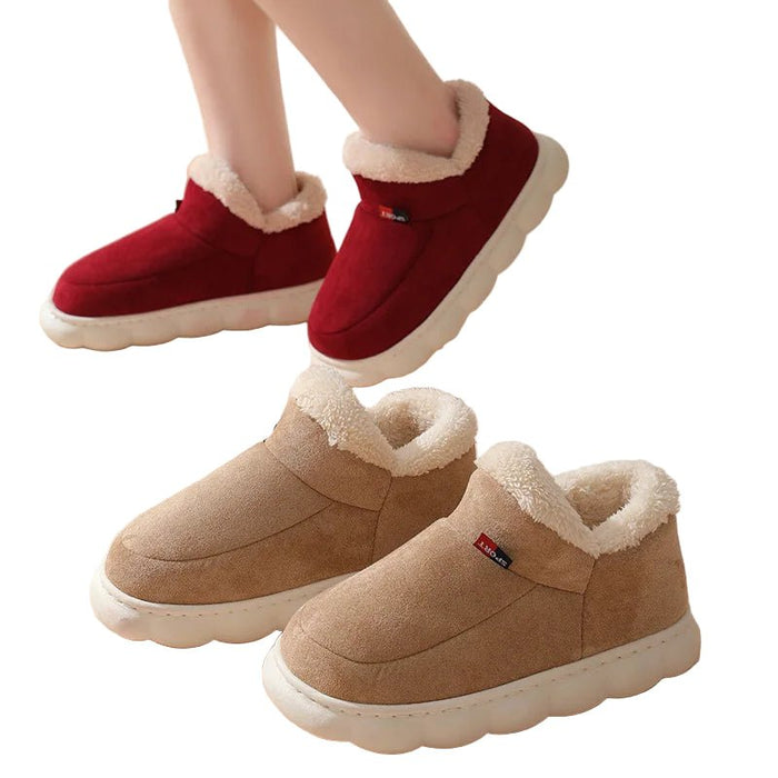 SaneShoppe - Pallene New Men Slippers Warm Super Soft Women Boots Outdoor Plush Fur Lining Home Shoes Female Classic Comfortable Snow Boots