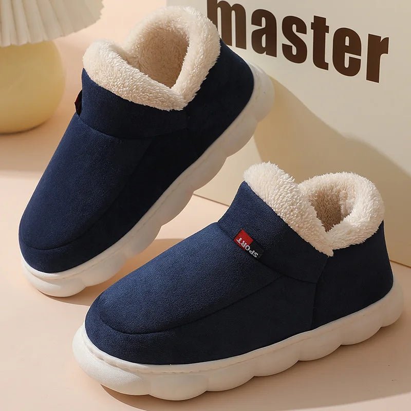 SaneShoppe - Pallene New Men Slippers Warm Super Soft Women Boots Outdoor Plush Fur Lining Home Shoes Female Classic Comfortable Snow Boots