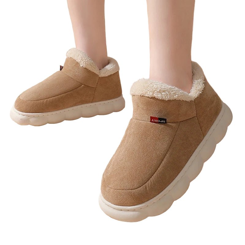 SaneShoppe - Pallene New Men Slippers Warm Super Soft Women Boots Outdoor Plush Fur Lining Home Shoes Female Classic Comfortable Snow Boots