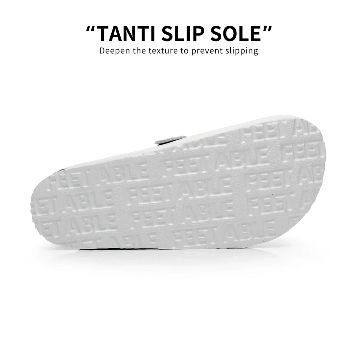 SaneShoppe-PU Leather Birken Mules Cork Footbed Sandals with Arch Support