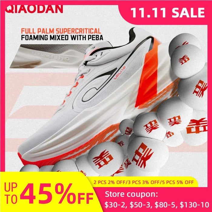 SaneShoppe - QIAODAN TG1.0 2025 Men's Marathon Running Shoes Shock Absorbing High Rebound Distance Training Sneakers QDB023253285