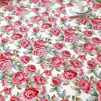 SaneShoppe-Red Flower Printed Flat Bed Sheets - Double/Single/Queen/King Sizes