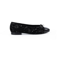 SaneShoppe-Grape Ma Patchwork Sheepskin Ballet Flats Women's Low Cut Shoes