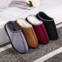 SaneShoppe-Warm Winter Women's Flat Slippers with Memory Foam and Anti-Slip Sole