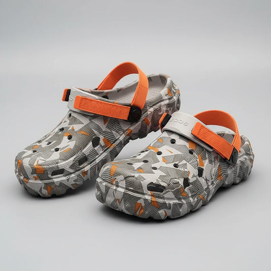 SaneShoppe - Shoes Men's Clogs Slippers Sandals 46 47 Male Garden Shoes Flat Camouflage Sandals Male Big Size Outdoor Flip Flops Home Clogs